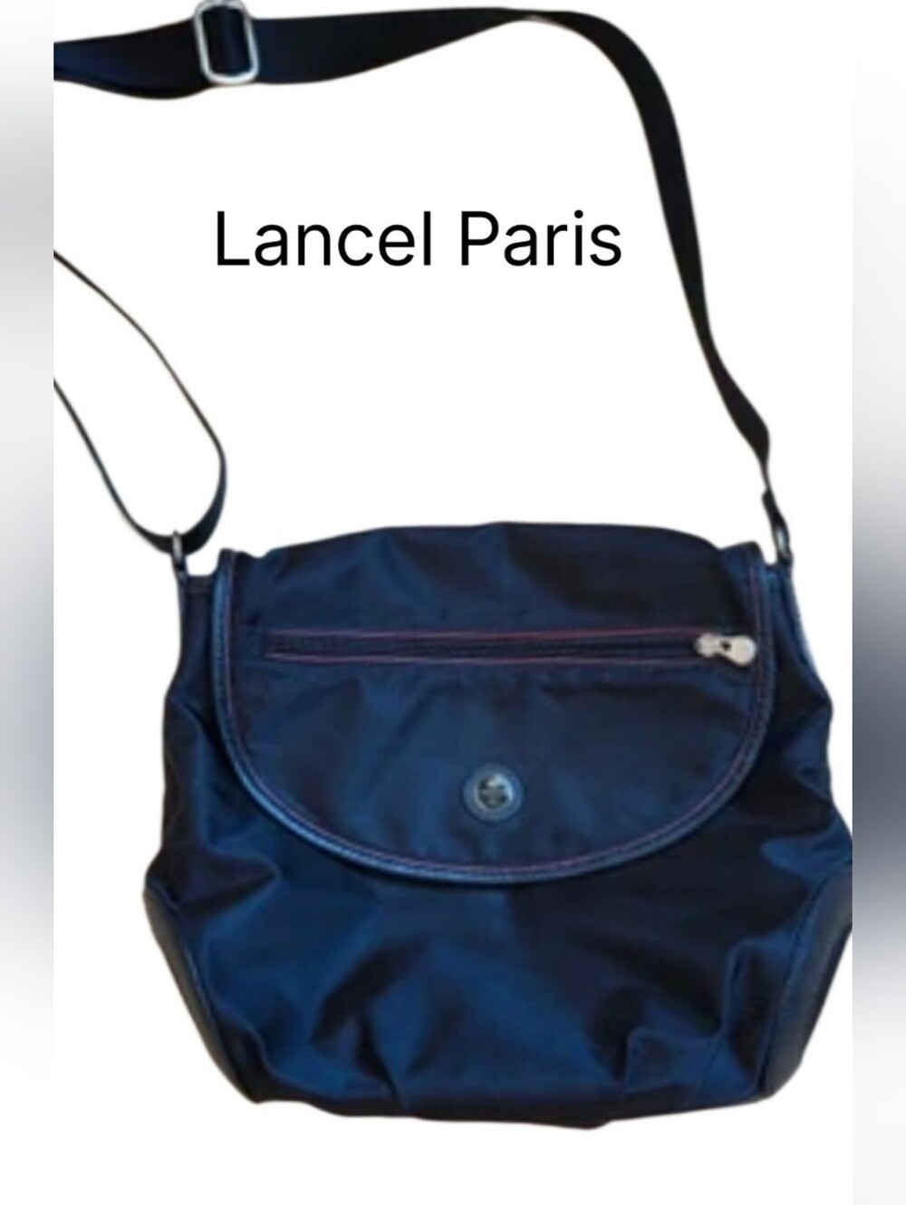 Lancel Paris Black Crossbody Shoulder Bag